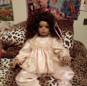 24 " life size big baby girl with fat bent legs